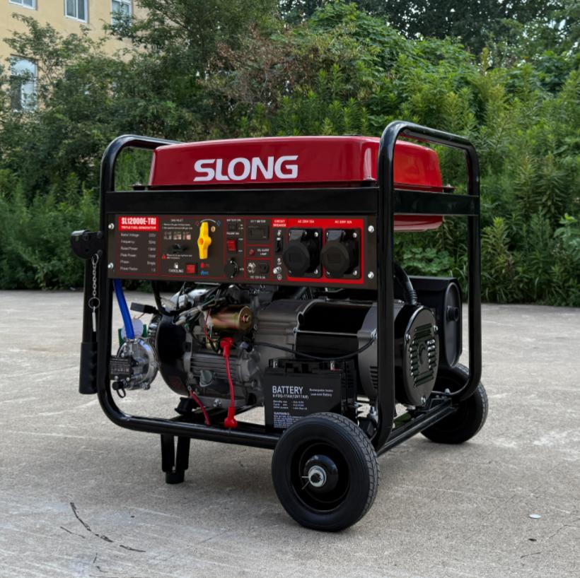 50HZ 220V 1 FAZA 9KW GENERATOR ZA DVOJNO GORIVO, BENCIN IN LPG ZA DOMAČO UPORABO S SAMODEJNIM ZAGONOM